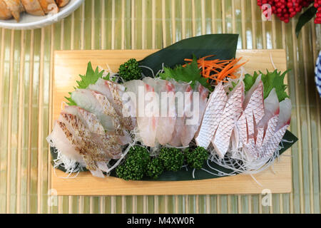 Sashimi di orata Foto Stock