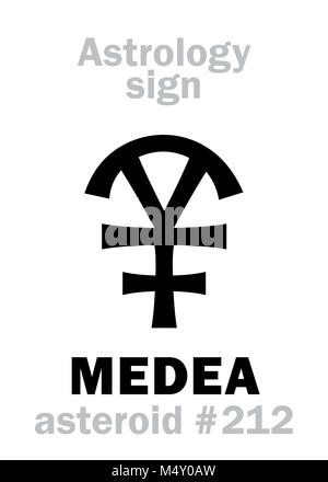 Astrologia: asteroide MEDEA Foto Stock