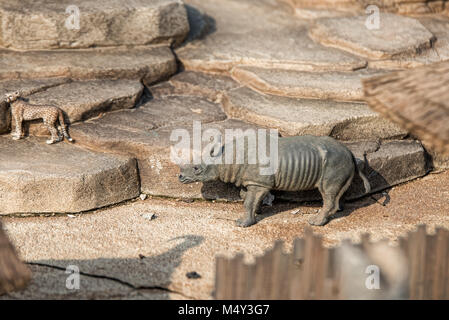 Close up foto di rhino decorativi Foto Stock