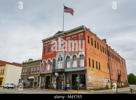 Denver, CO, Stati Uniti d'America. Costruito nel 1879 da Orazio Austin Warner Tabor, un facoltoso minatore di Colorado, Tabor Opera House è stato uno dei più costosi edifici. Foto Stock