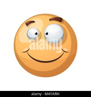 Felice, funny sorrisi - La felicità illustrazione. Illustrazione Vettoriale