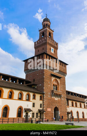 Castello Sforzesco di Milano Italia Foto Stock