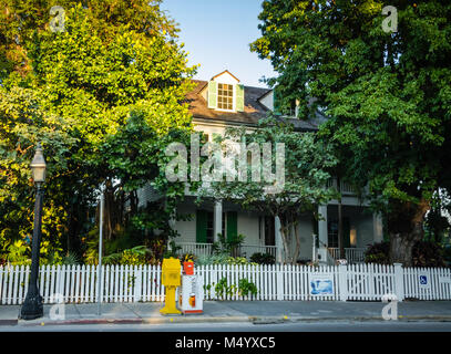 Audubon House, a Key West FL, contiene 28 opere in prima edizione del famoso ornitologo John James Audubon. Foto Stock