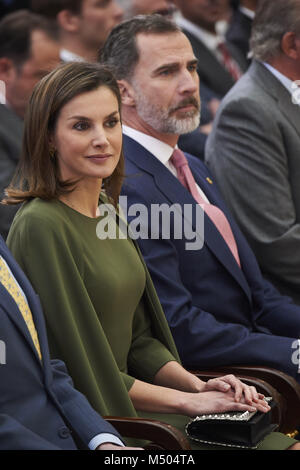 Madrid, Madrid, Spagna. 19 Feb, 2018. Regina Letizia di Spagna frequentare Sport nazionale Awards 2015 al Palazzo Reale di El Pardo on gennaio 23, 2017 a Madrid, Spagna. Credit: Jack Abuin/ZUMA filo/Alamy Live News Foto Stock