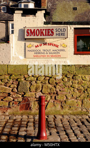 Smokies di Arbroath, nell'Angus, Scozia Foto Stock