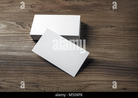 Foto di blank business cards Foto Stock