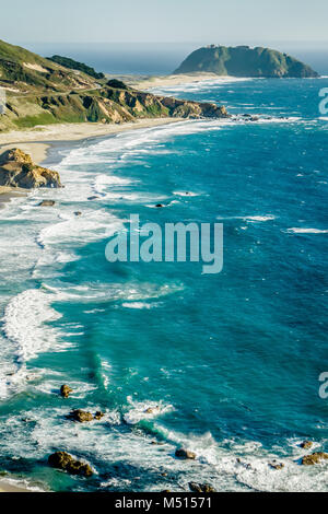 Big Sur california sulla costa dell'oceano pacifico Foto Stock