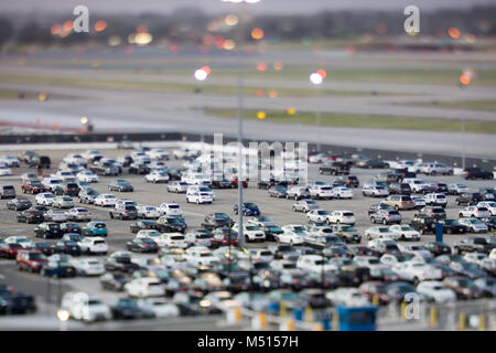 A san jose terminale all'inizio del mattino con titl shift effetto Foto Stock