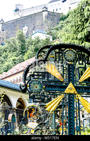 Salisburgo (Austria): il Cimitero di San Pietro; Friedhof an der San Pietro Kirche Foto Stock