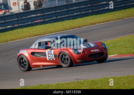 1997 Lotus Elise S1 con driver Ashley Woodman durante la CSCC classici moderni gara a Snetterton Circuito motorino, Norfolk, Regno Unito. Foto Stock