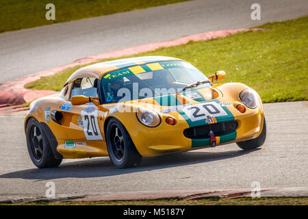 1997 Lotus Elise S1 con driver Tina Cooper durante la CSCC classici moderni gara a Snetterton Circuito motorino, Norfolk, Regno Unito. Foto Stock