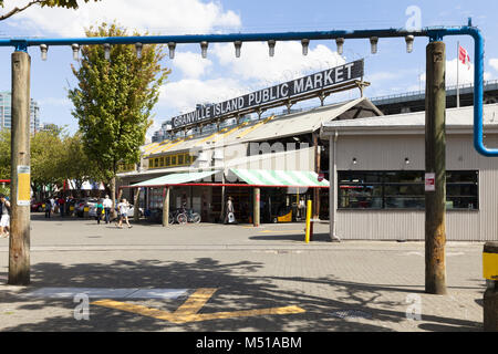 Granville Island Mercato Pubblico di Vancouver Canada Occidentale Foto Stock