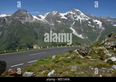 Grossglockner Strada alpina; Glocknergroup; Alpi; Austria; Europa; Foto Stock