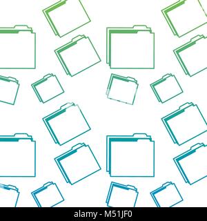 Cartella di file documento seamless immagine modello Illustrazione Vettoriale