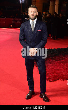 Joel Edgerton frequentando il passero rosso Premiere europeo a Vue Cinema West End di Londra. Foto Stock