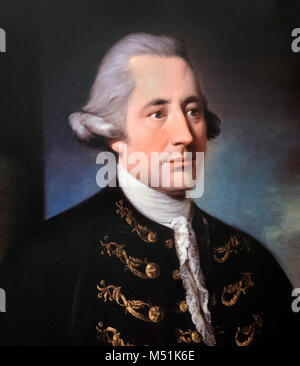 Matthew Boulton (1728-1809), ritratto del costruttore inglese e business partner di James Watt in società di Boulton e watt, per la fabbricazione di motori a vapore. Foto Stock