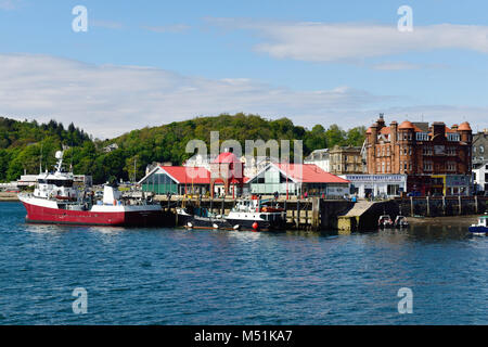 Regno Unito, Scozia, altopiani, il villaggio di Oban Foto Stock