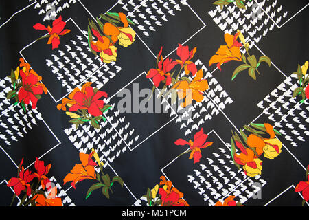 Dettaglio del tessuto vintage pattern Foto Stock