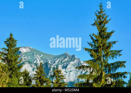 Caraiman Peak nelle montagne di Bucegi Foto Stock