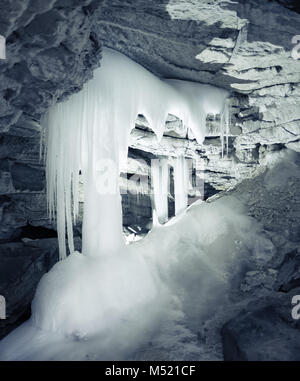 La grotta di ghiaccio Foto Stock