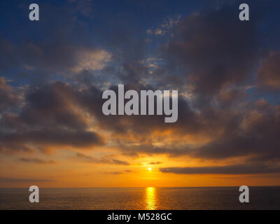 Tramonto sul mare,Forio,Ischia,Campania,Italia Foto Stock