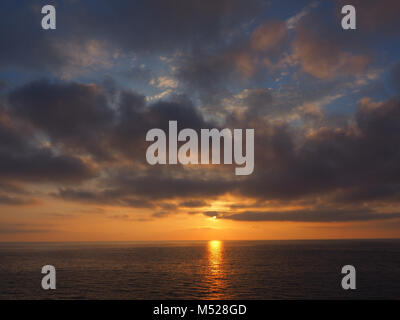 Tramonto sul mare,Forio,Ischia,Campania,Italia Foto Stock