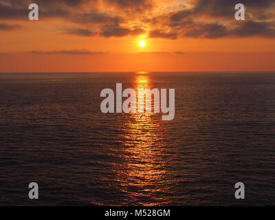 Tramonto sul mare,Forio,Ischia,Campania,Italia Foto Stock