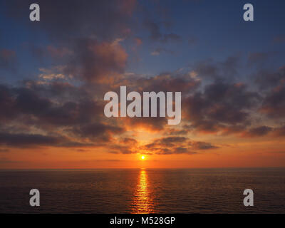 Tramonto sul mare,Forio,Ischia,Campania,Italia Foto Stock