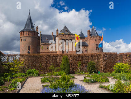 Il castello di Muiderslot vicino ad Amsterdam - Olanda Foto Stock