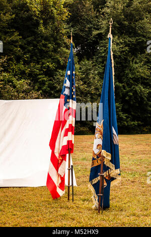 La guerra civile Encampment Northwest Park Country Fair   Windsor, Connecticut, Stati Uniti d'America Foto Stock