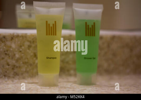 Dubai Hotel comfort gel doccia e shampoo Foto Stock
