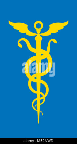 Caduceo di mercurio personale Dell Foto Stock