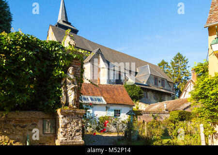 Gerberoy village Francia in un pomeriggio soleggiato Foto Stock