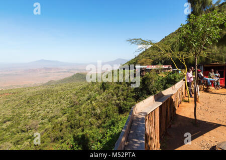 Vista della Rift Valley in Kenya Foto Stock