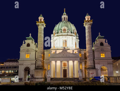 Chiesa Karlskirche in Vienna Austria Foto Stock