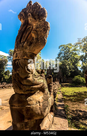 Siem Reap Angkor Wat Preah Khan è un tempio di Angkor, Cambogia, costruito nel XII secolo per il Re Jayavarman VII in onore di suo padre Foto Stock