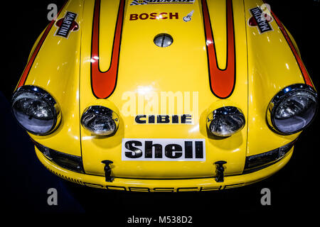 Historic Racing Porsche 911 sul display al London Classic Car Show & motorismo storico Show internazionale in Excel Foto Stock