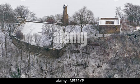 Vista aerea, la rovina del castello, Volmarstein Wetter Ruhr, Herdecke, la zona della Ruhr, Renania settentrionale-Vestfalia, Germania, Europa, Herdecke, la zona della Ruhr, Nord Rhine-West Foto Stock