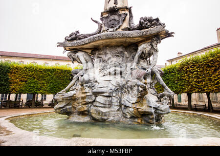Dettaglio della fontana a Place d'Alleanza, Nancy Lorraine, Francia. Un sito del Patrimonio mondiale dal 1983 Foto Stock