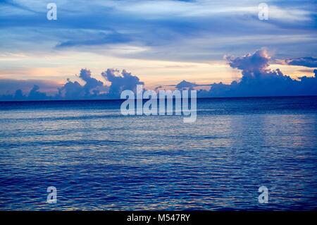 Sanibel Island, Florida - tramonto sulla spiaggia Foto Stock