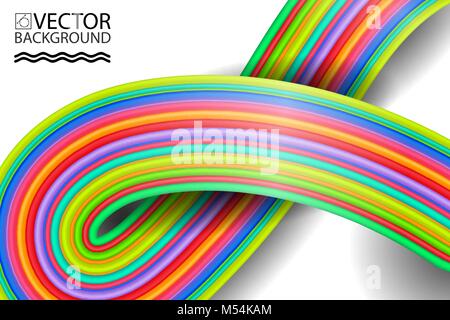 Abstract ologramma digitale stile trendy geometrica dello sfondo. Con posto per il vostro messaggio. Business o tech presentazione Illustrazione Vettoriale