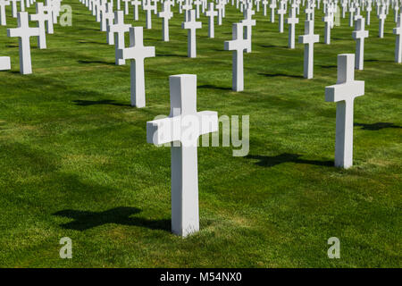 Cimitero Monumentale Americano della II Guerra Mondiale in Lussemburgo Foto Stock