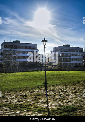 Vivere a Berlino Tegel al bacino portuale Foto Stock