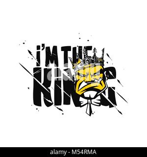 Bad re illustrazione vettoriale. Illustrazione Vettoriale