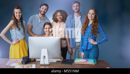 La gente di affari lavorando sul computer Foto Stock