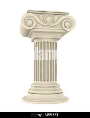 Colonne classiche isolato Foto Stock