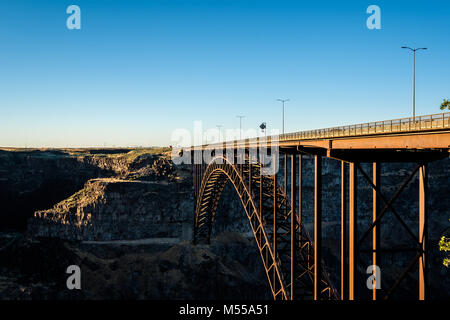 Snake River e Perrine Bridge vicino a Twin Falls, Idaho Foto Stock