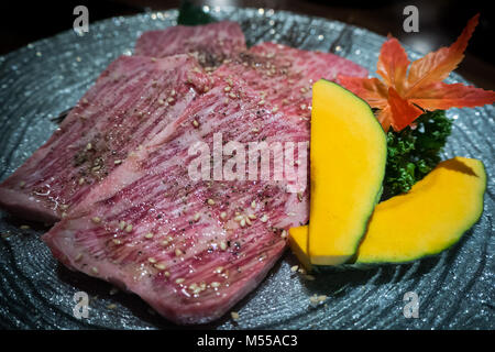 Alta qualità di manzo wagyu a Tokyo Giappone Foto Stock