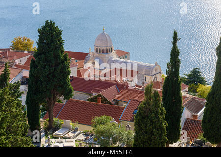 Cattedrale di San Giacomo di Sibenik, Croazia Foto Stock