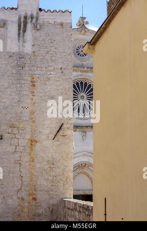 Rosetta, la Cattedrale di San Giacomo di Sibenik, Croazia Foto Stock